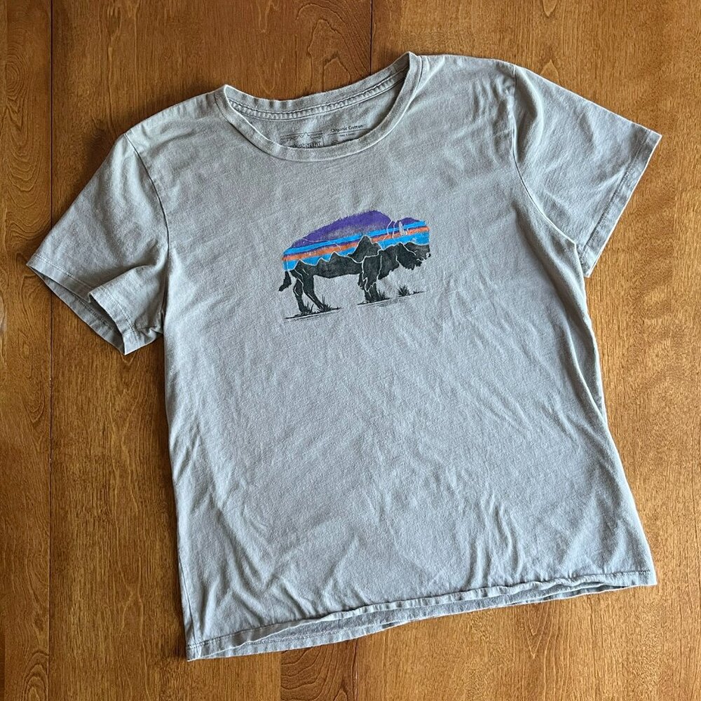 Patagonia organic cotton buffalo tee S